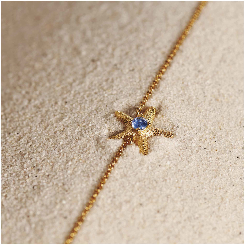 Pulsera Gold STARFISH Radiant Mujer Plata de Ley
