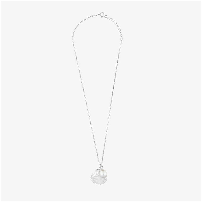 Collar Silver Perla SHELL Radiant Mujer Plata de Ley