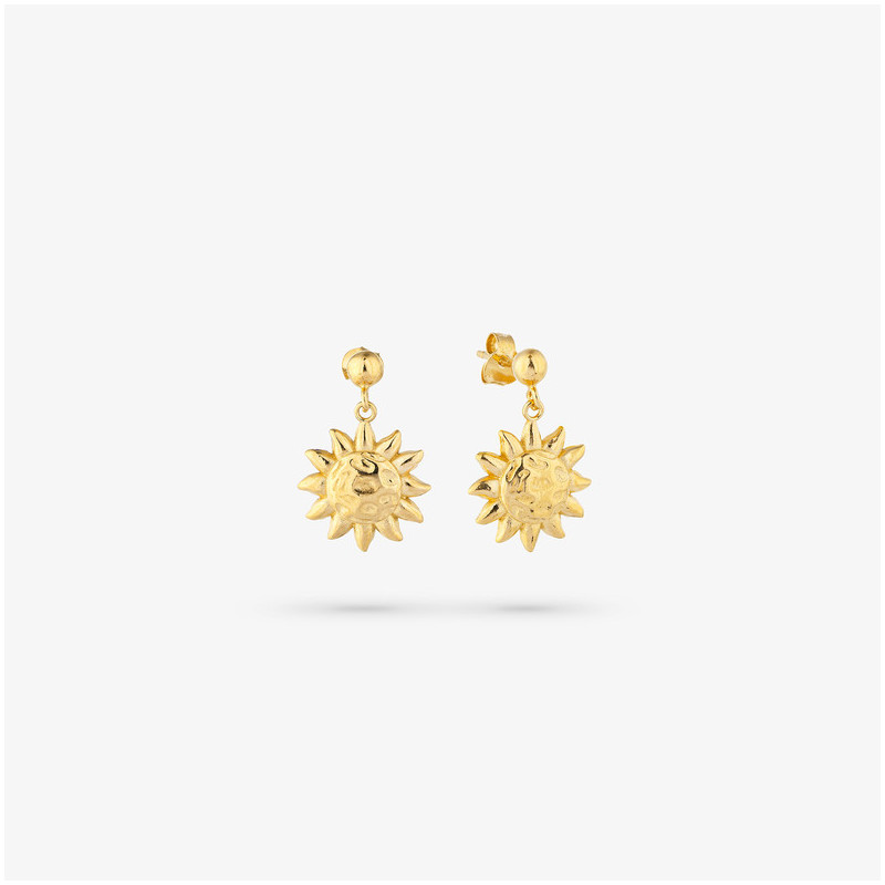 Pendientes Gold SOLE Radiant Mujer Plata de Ley