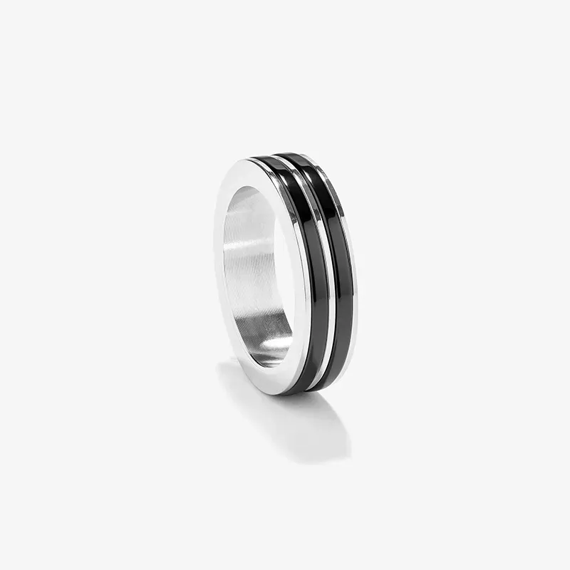 Anillo Redondo Black T26 CERAMIC de Hombre RADIANT Joyas