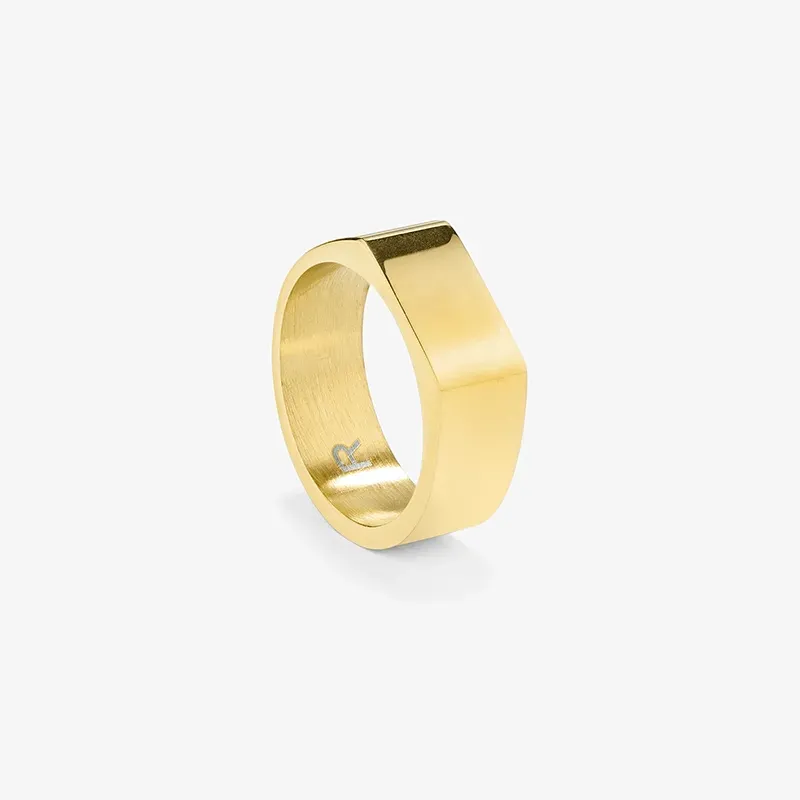 Anillo Sello Slim Oro T26 SHINE & MATT Hombre RADIANT Joyas