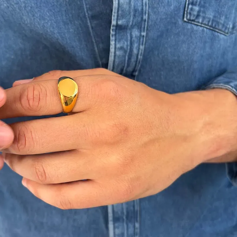 Anillo Hombre Ruiz Sello Oro T24