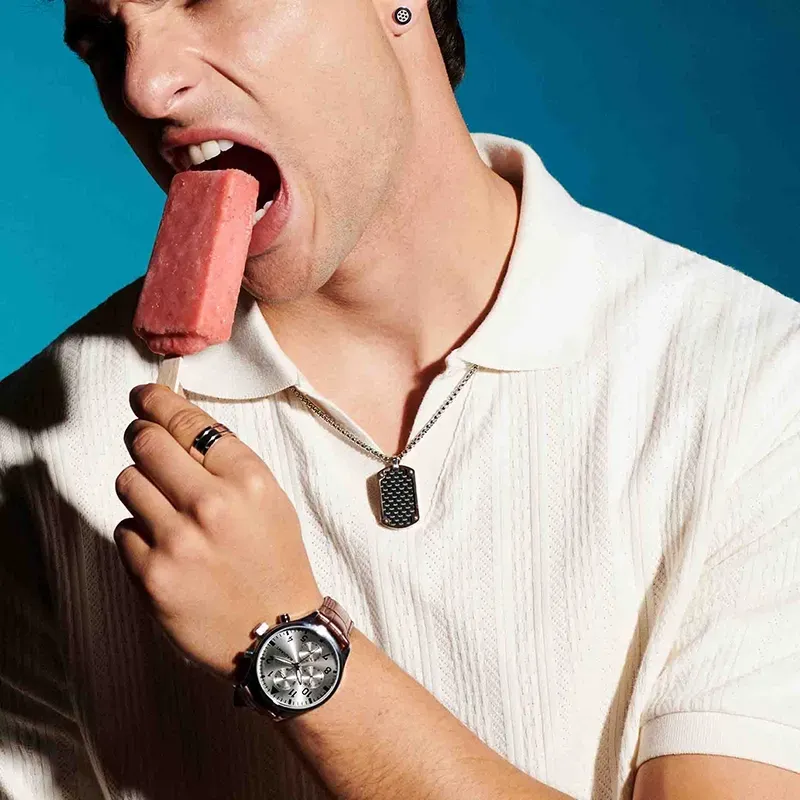 Anillo Hombre Nogueiras Stack Plata T26