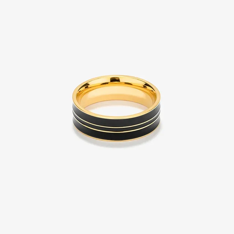 Anillo Hombre Nogueiras Strip Oro T26