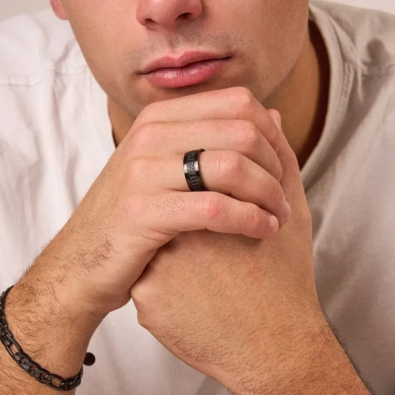 Anillo Hombre Pirate Negro | Radiant