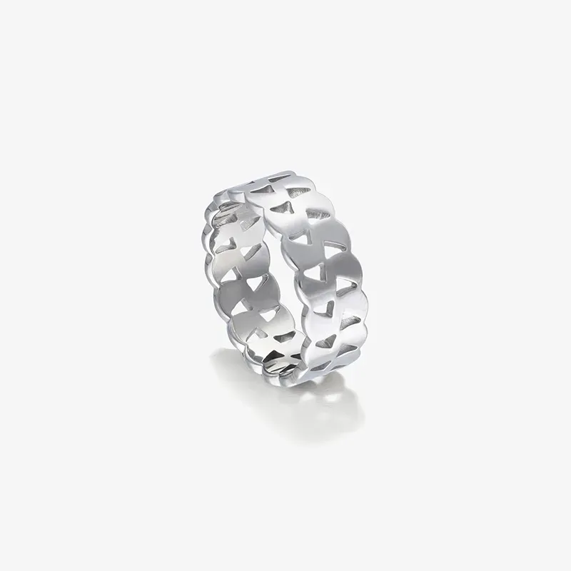 Anillo Hombre Chain Padlock Plateado | Radiant