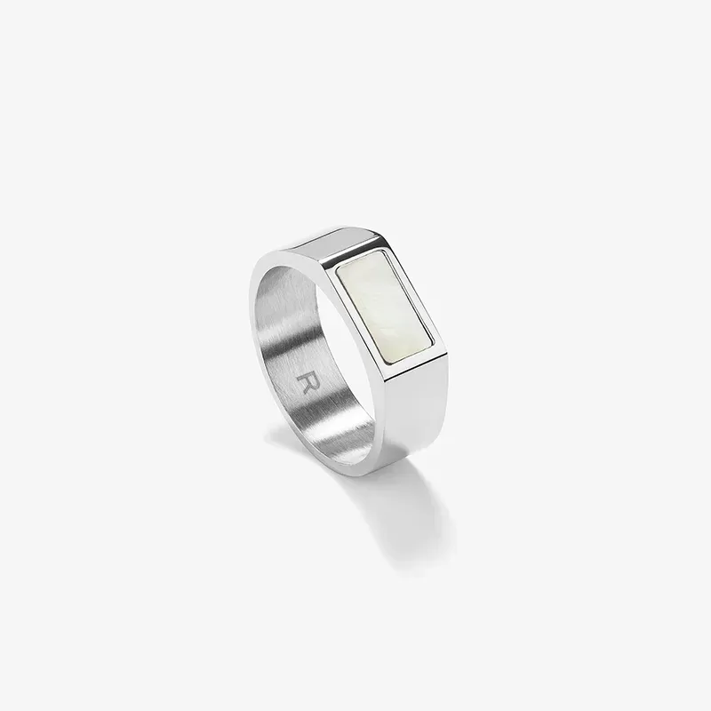 Anillo Hombre Strong MOP Plateado | Radiant