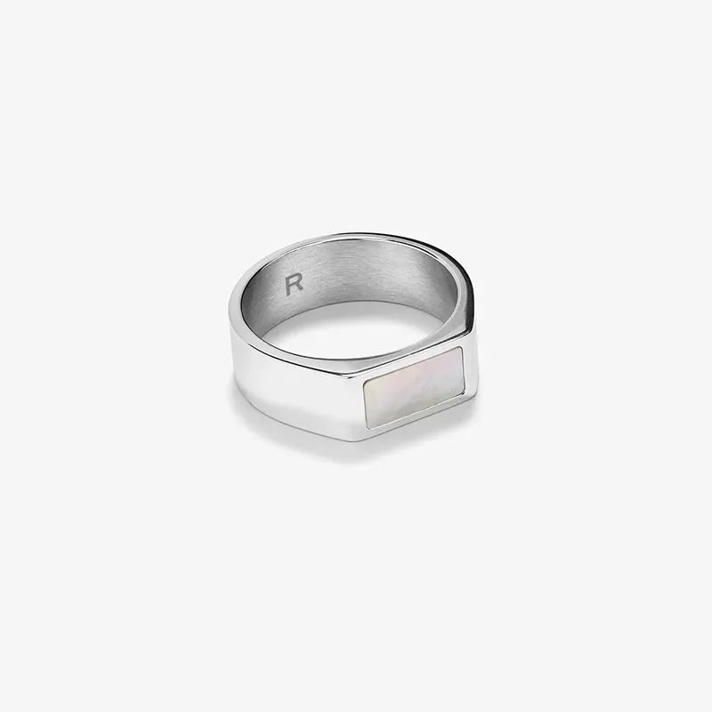 Anillo Hombre Strong MOP Plateado | Radiant