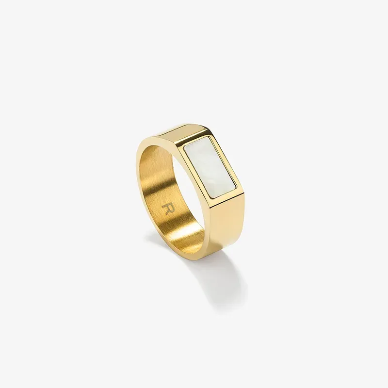 Anillo Hombre Strong MOP Dorado | Radiant