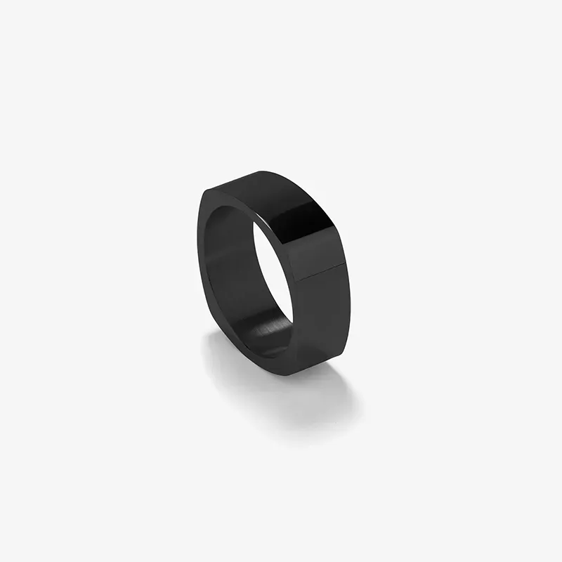 Anillo Hombre Strong Negro | Radiant