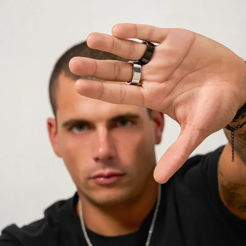 Anillo Hombre Strong Negro | Radiant