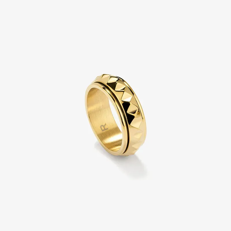Anillo Hombre Extensions Punk Dorado | Radiant