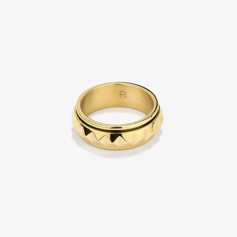 Anillo Hombre Extensions Punk Dorado | Radiant