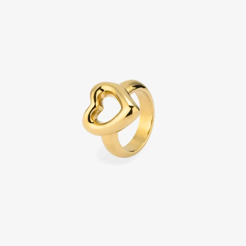 Anillo Mujer Hearts Dorado | Radiant