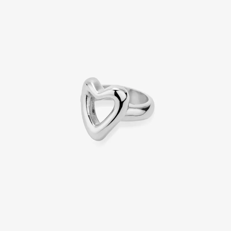 Anillo Mujer Hearts Plateado | Radiant