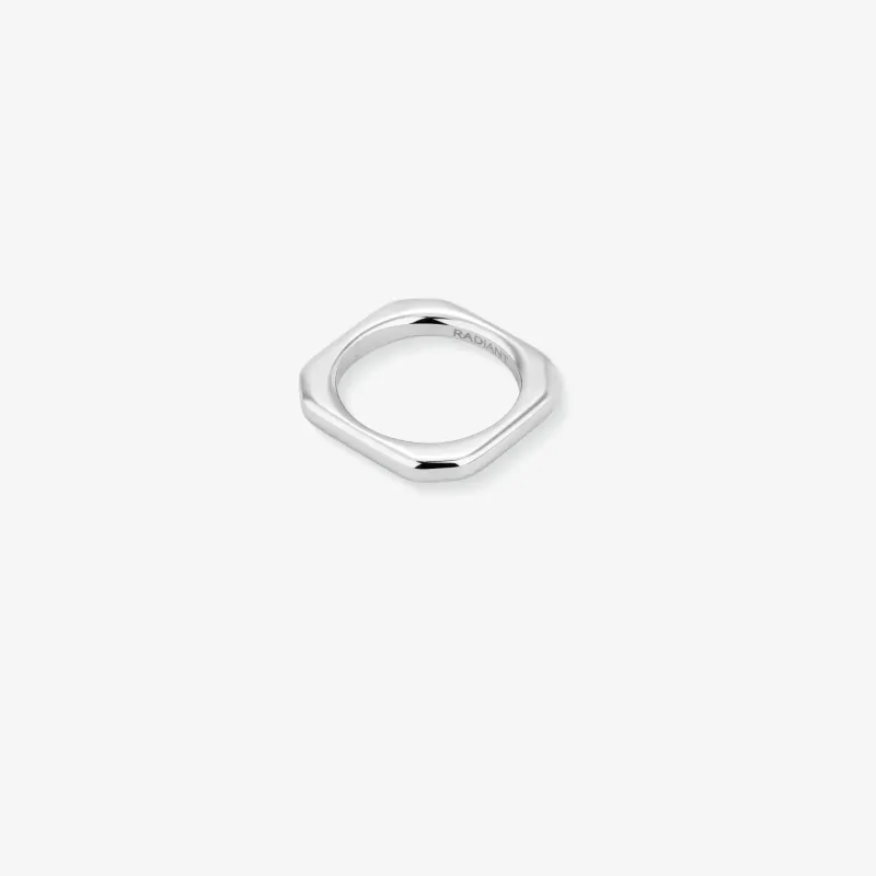 Anillo Mujer Halle Plateado | Radiant