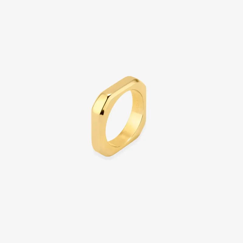 Anillo Mujer Chain Halle Dorado | Radiant