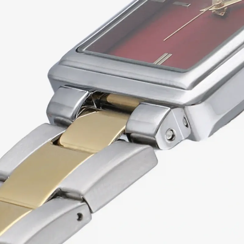 Reloj Courtney Burgundy/Bitone