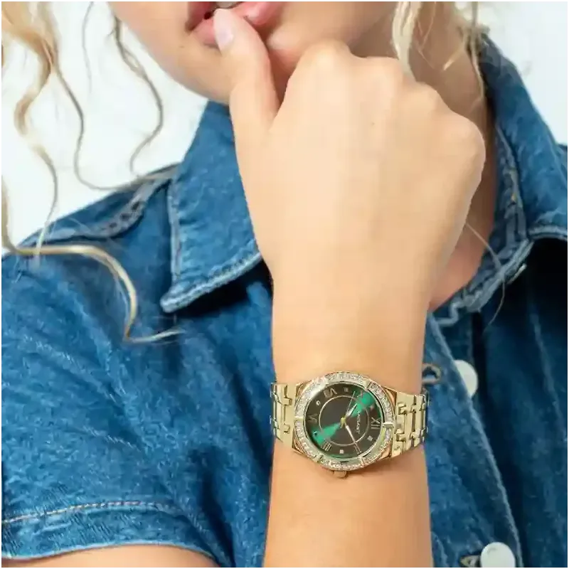 Reloj Victoria Chocolate/Dorado