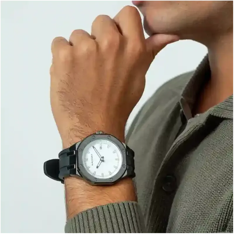 Reloj Hombre Leonardo Blanco/Negro Sili