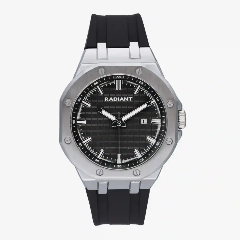 Reloj Hombre Leonardo Negro Correa Silicona