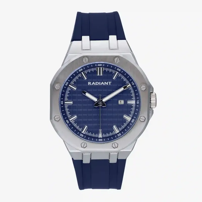 Reloj Hombre Leonardo Azul Correa Silicona