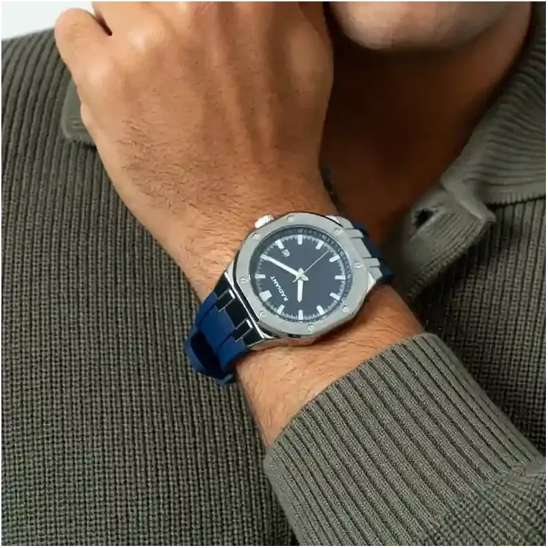 Reloj Hombre Leonardo Azul Correa Silicona