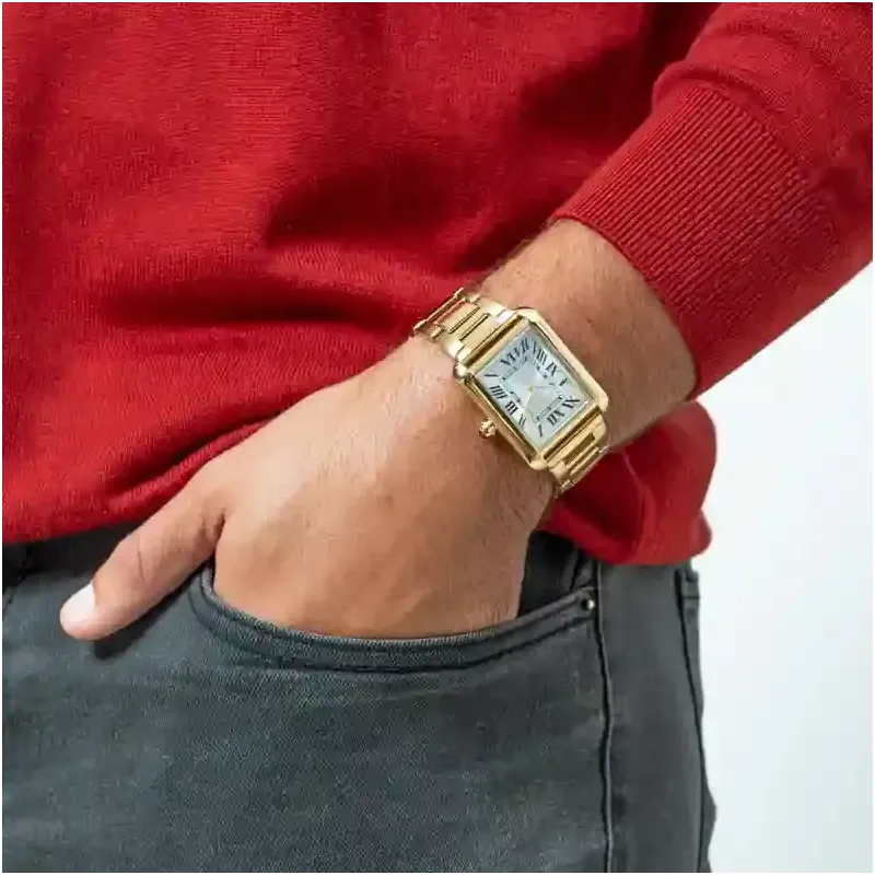 Reloj Hombre Jacob Dorado
