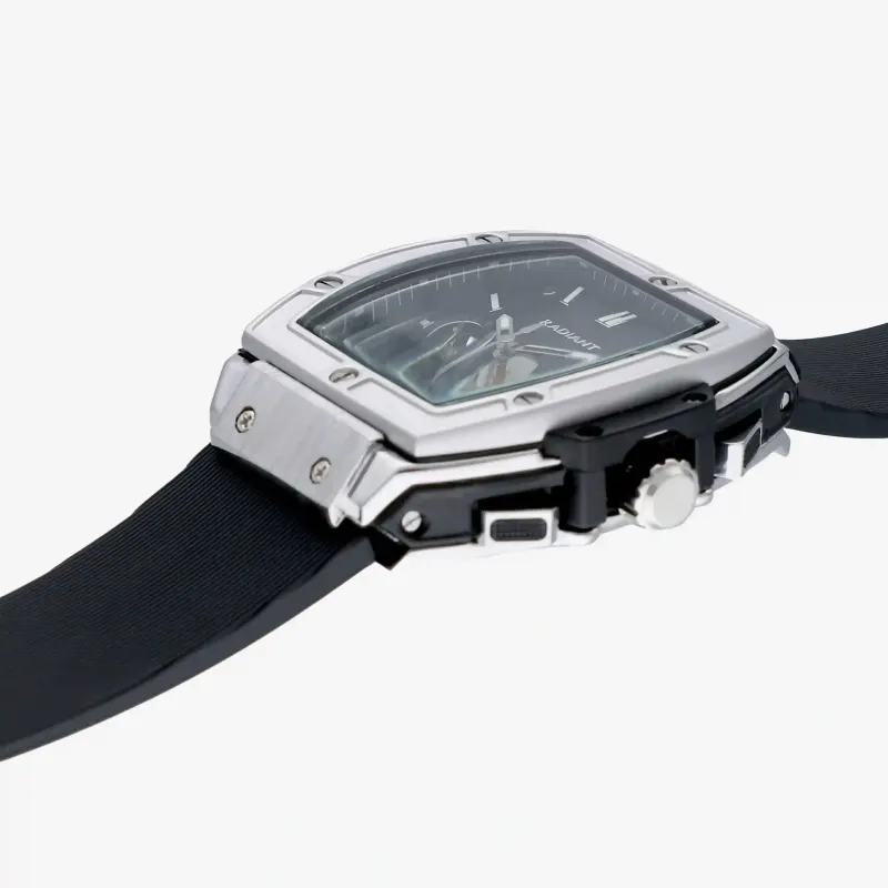 Reloj Hombre Ryan Plata/Correa Silicona