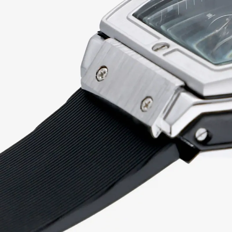 Reloj Hombre Ryan Plata/Correa Silicona