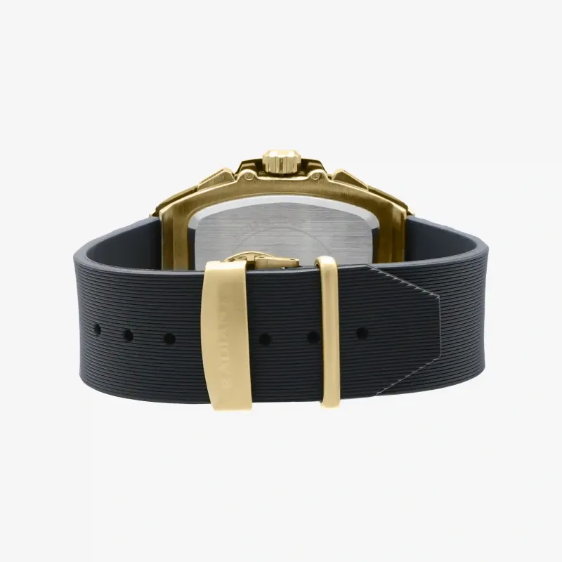 Reloj Hombre Ryan Dorado/Correa Silicona