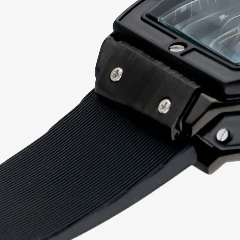 Reloj Hombre Ryan Negro/Correa Silicona