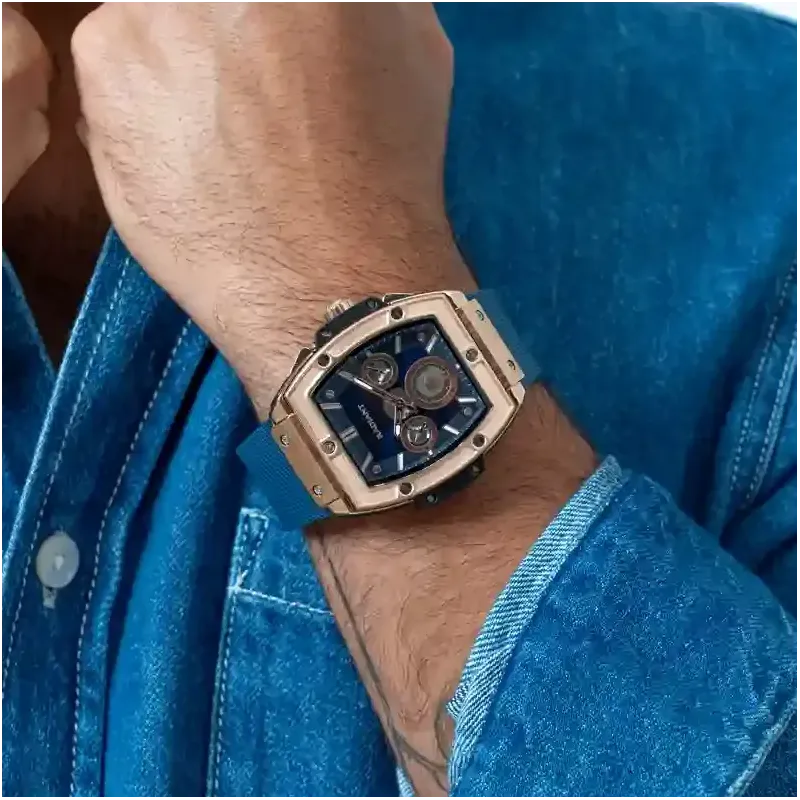 Reloj Hombre Ryan Rose/Correa Azul