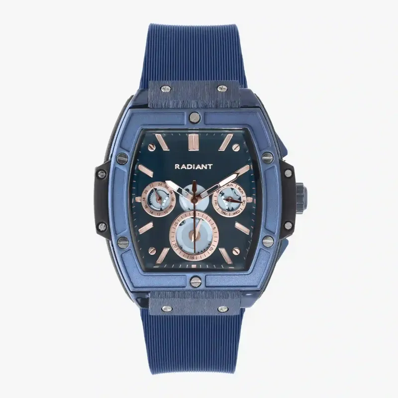 Reloj Hombre Ryan Azul/Correa Silicona | Radiant