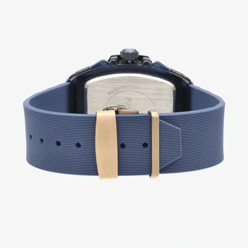 Reloj Hombre Ryan Azul/Correa Silicona | Radiant