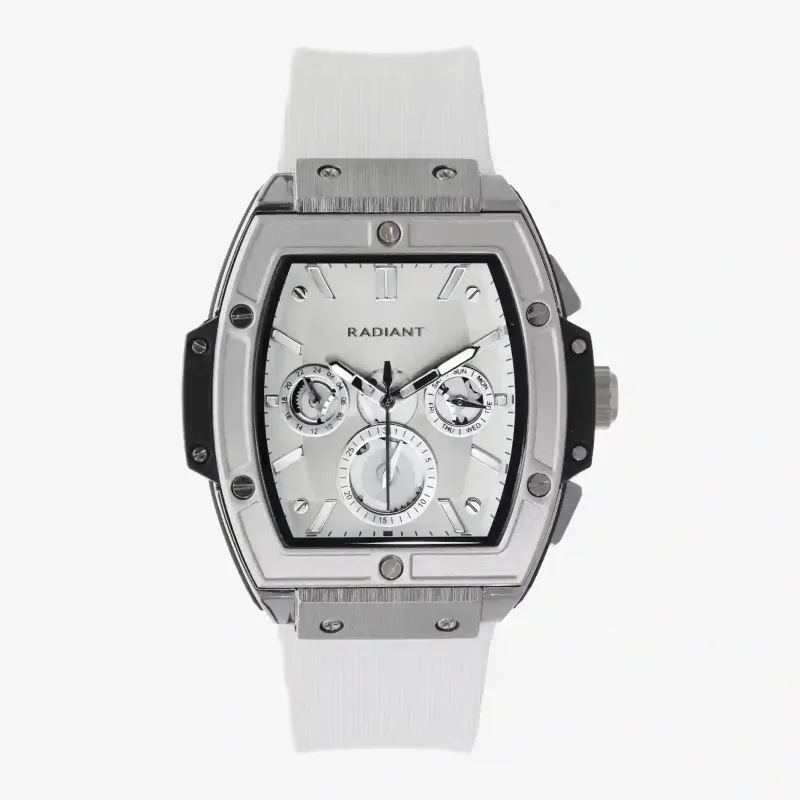 Reloj Hombre Ryan Blanco IPS/Correa Silicona  | Radiant
