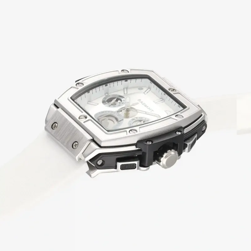 Reloj Hombre Ryan Blanco IPS/Correa Silicona  | Radiant