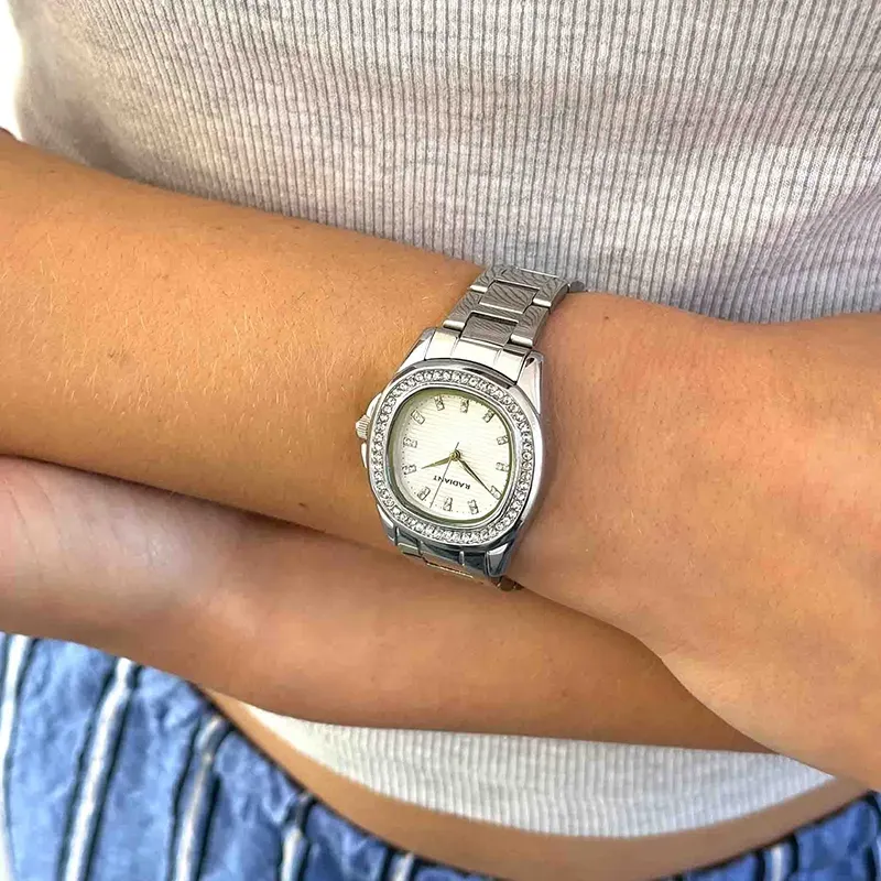 Radiant Scape Reloj de Mujer Plateado con Brazalete de Acero