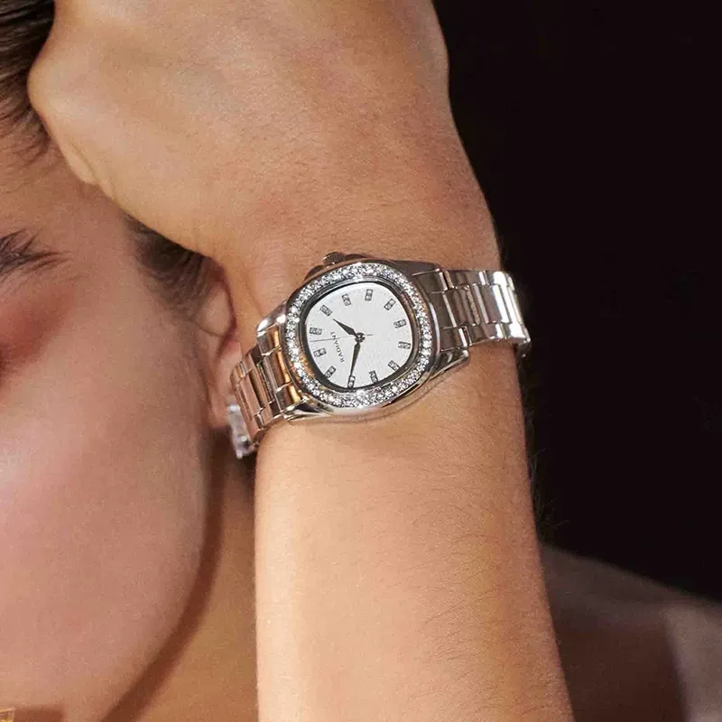 Radiant Scape Reloj de Mujer Plateado con Brazalete de Acero