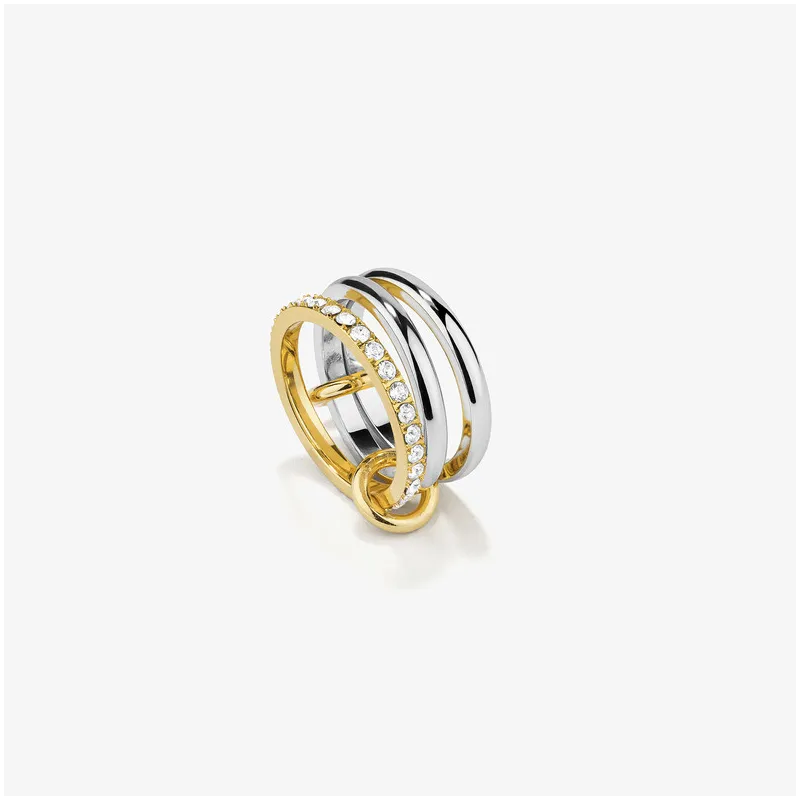 Anillo Mujer Zendaya Bitone | Diseño Sofisticado en Dos Tonos