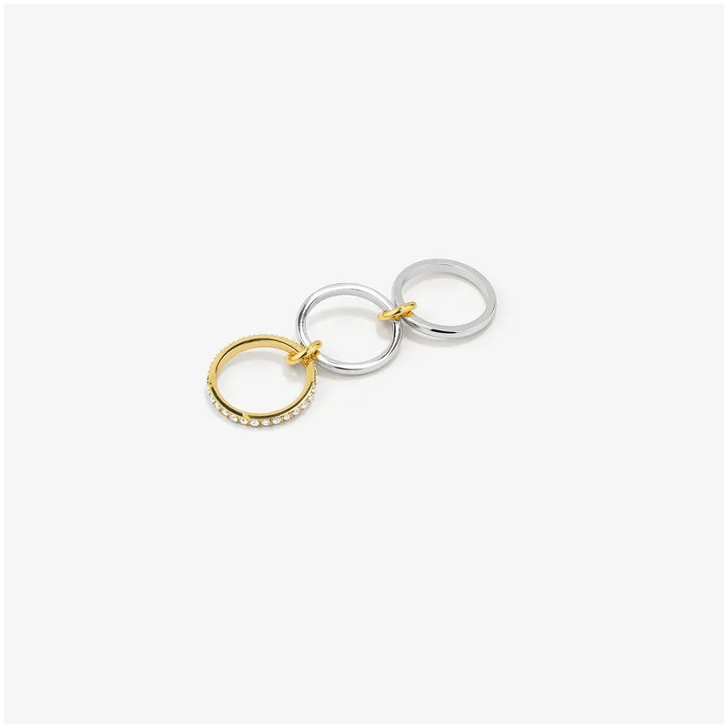 Anillo Mujer Zendaya Bitone | Diseño Sofisticado en Dos Tonos