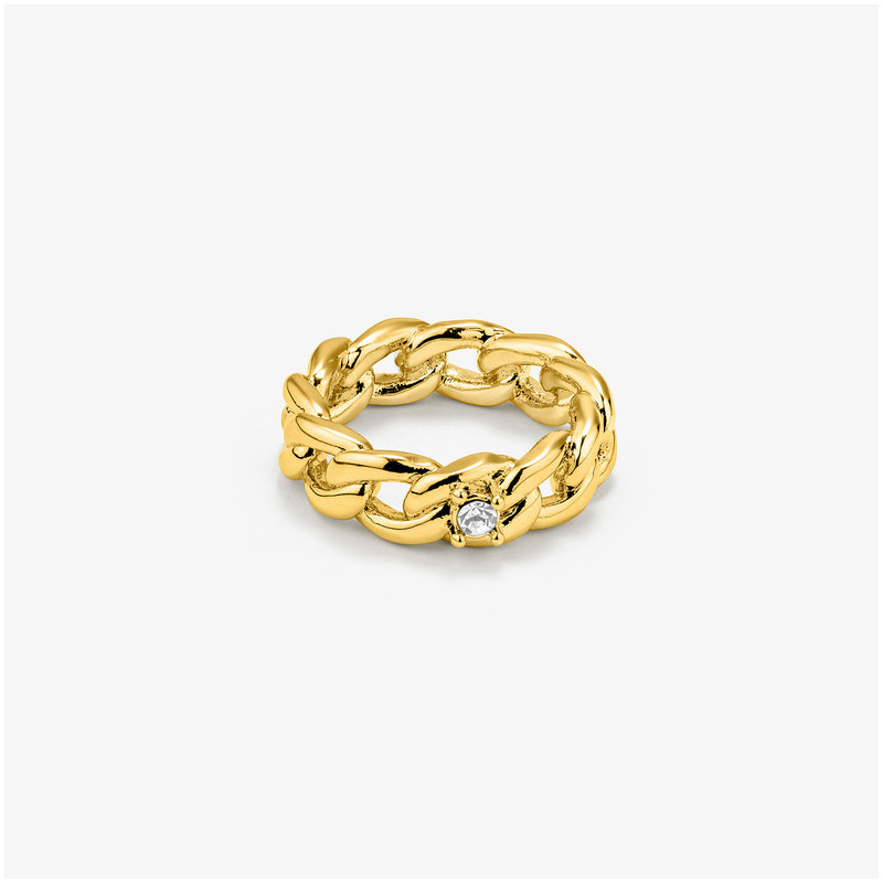Anillo Mujer Gaga Chain Dorado | Diseño Moderno con Eslabones