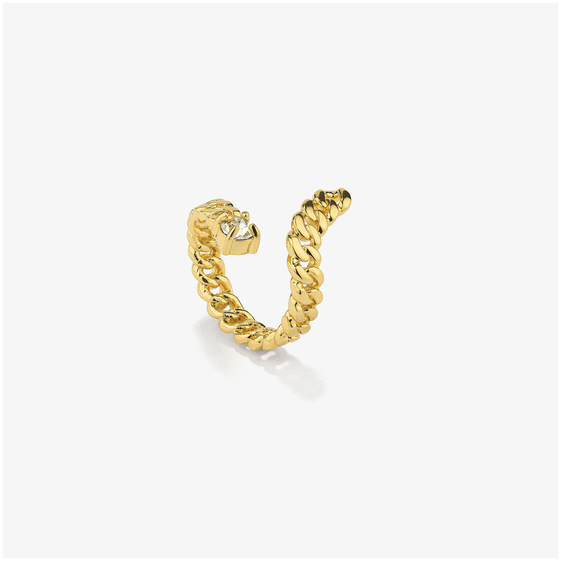 Anillo Mujer Gaga Spiral Dorado | Diseño Espiralado Audaz