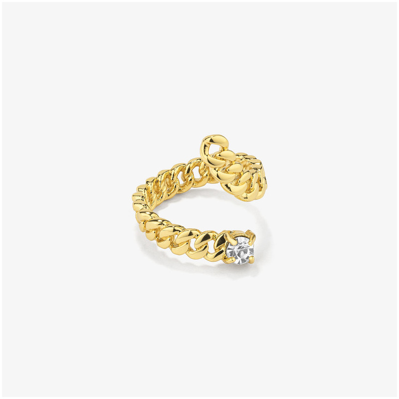 Anillo Mujer Gaga Spiral Dorado | Diseño Espiralado Audaz