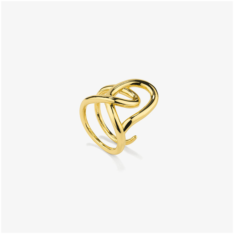 Anillo Mujer Blake Dorado | Diseño Twist Elegante en Acero Dorado