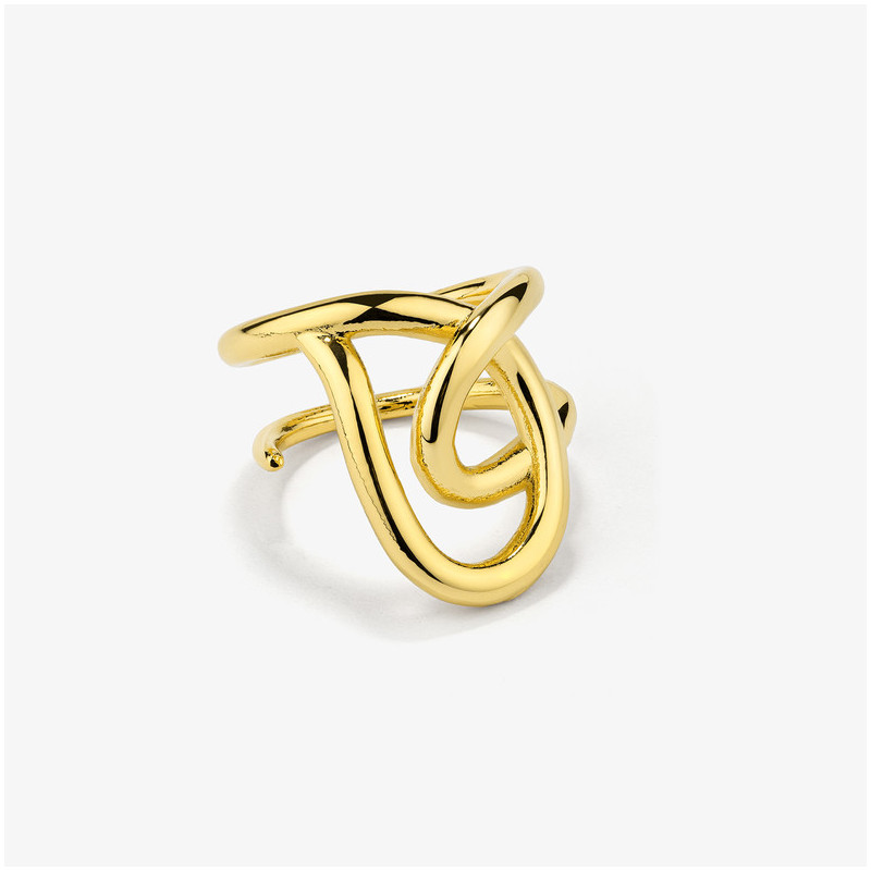 Anillo Mujer Blake Dorado | Diseño Twist Elegante en Acero Dorado