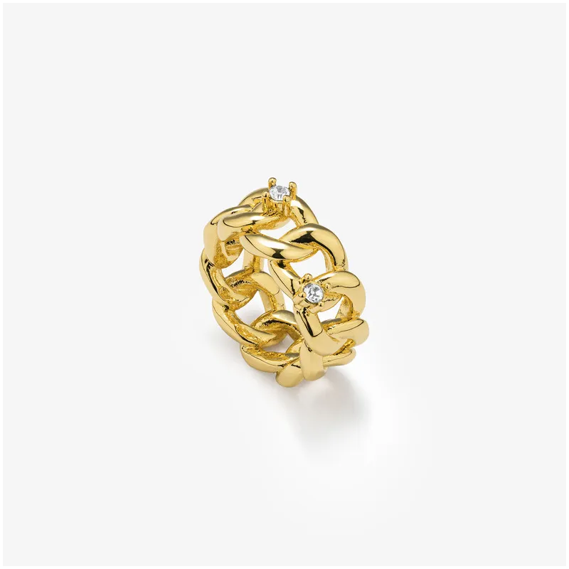 Anillo Mujer Gaga Diva Dorado | Diseño Minimalista y Sofisticado
