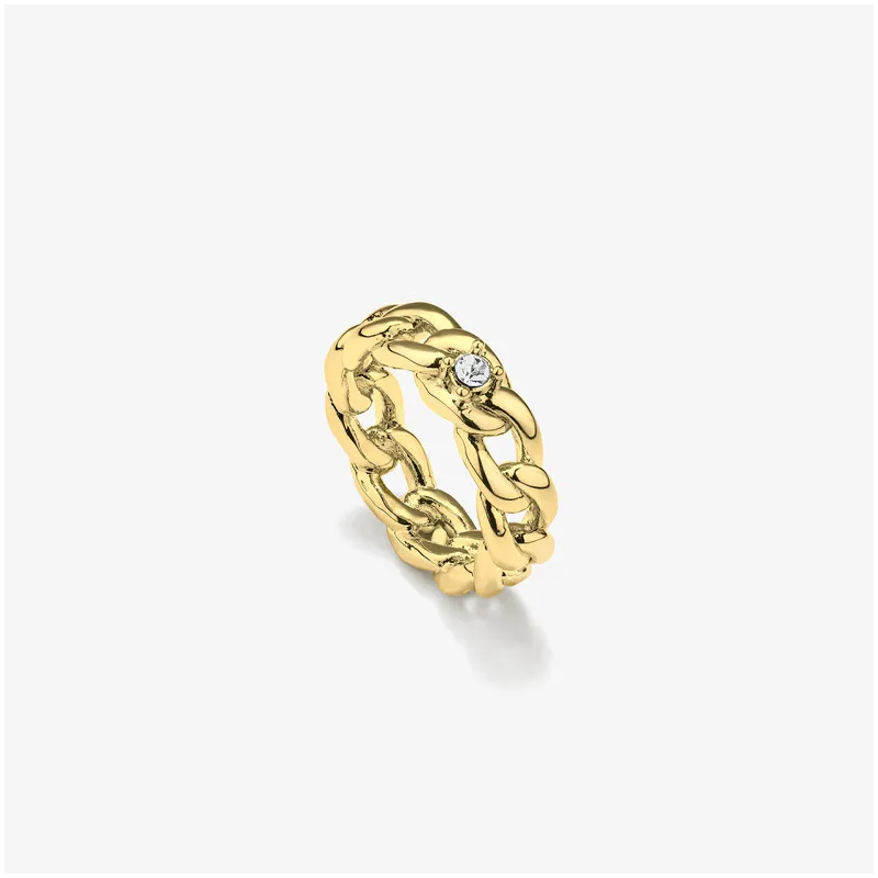 Anillo Mujer Gaga Chain Dorado | Diseño Moderno con Eslabones