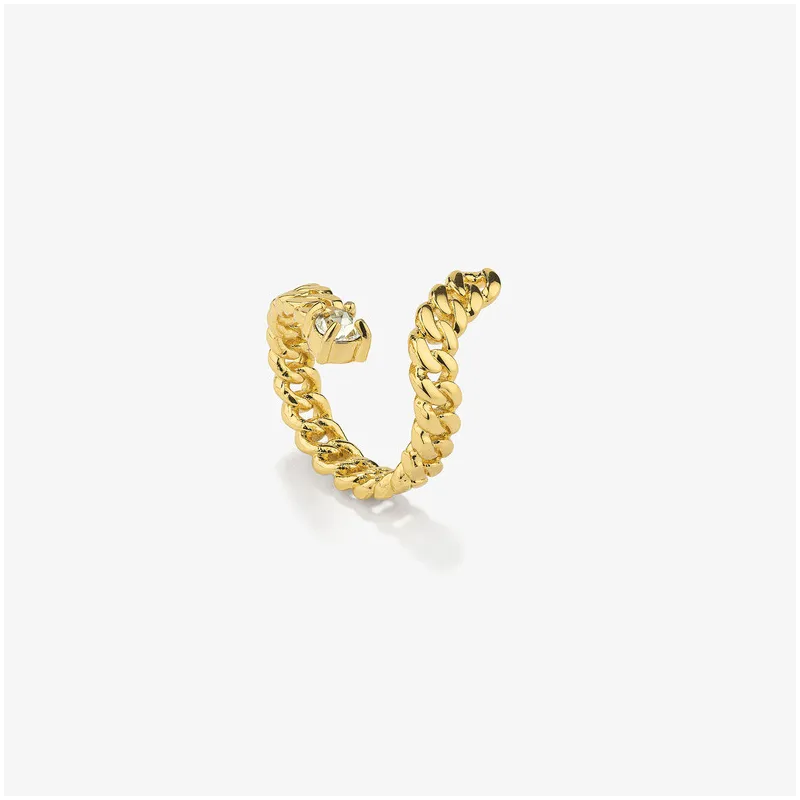 Anillo Mujer Gaga Spiral Dorado | Diseño Espiralado Audaz