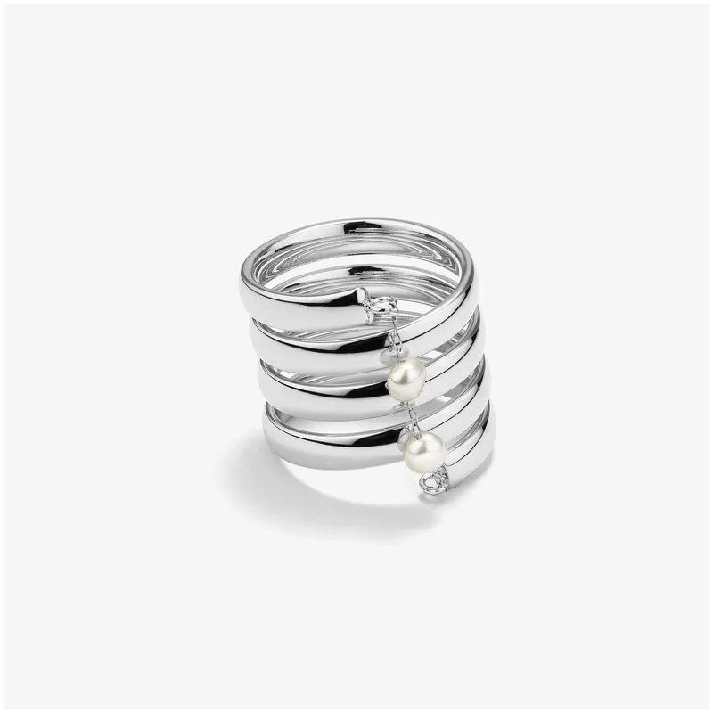 Anillo Mujer Bridgerton Plateado | Diseño Clásico en Acero Plateado